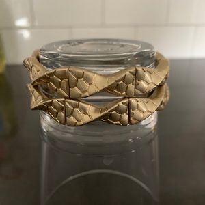 Lia Sophia Chunky Gold Color bracelets